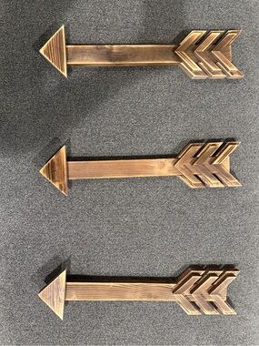 Hobby Lobby Wooden Arrow Trio Wall Decor - Brown